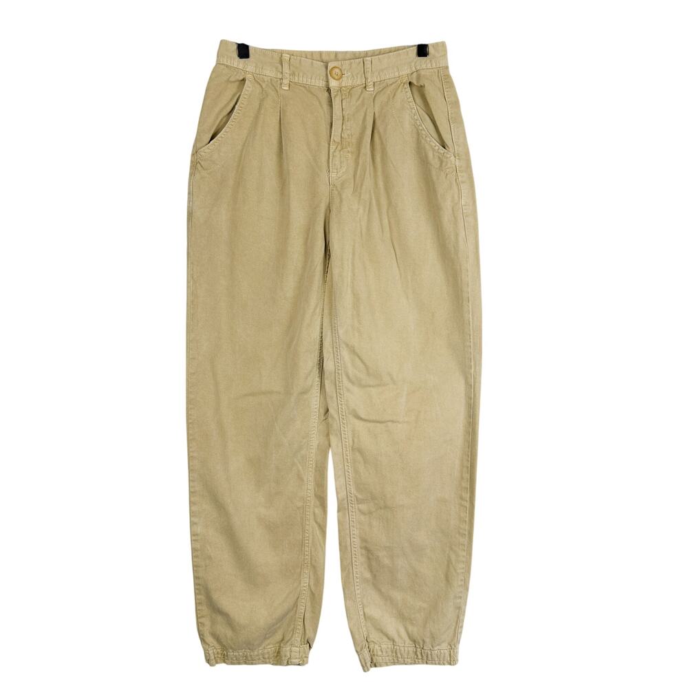 Free People Cya Later Skate Trouser Pleated Pants Beige 29L - 0